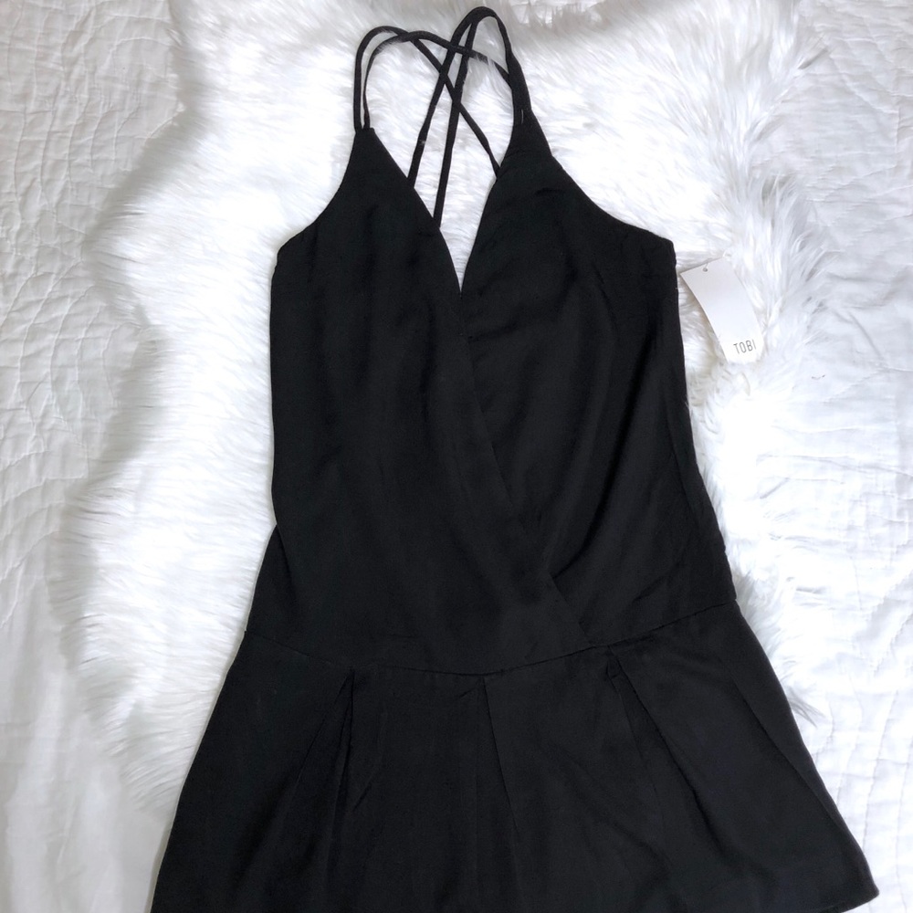 Tobi Sundress Black women's romper szSM